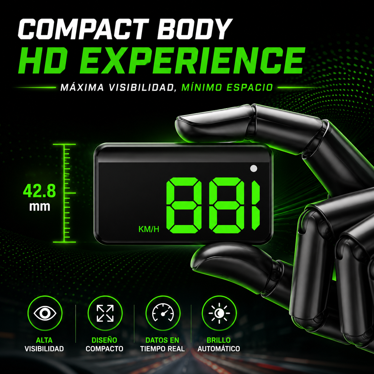 🚗 SpeedViz HUD| ¡Conduce sin apartar la vista del camino! 🔥 45% OFF.